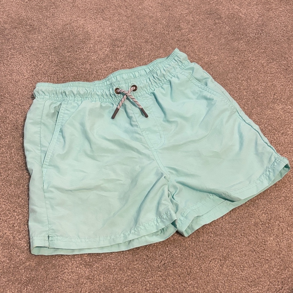 Light Blue Drawstring Swim Shorts